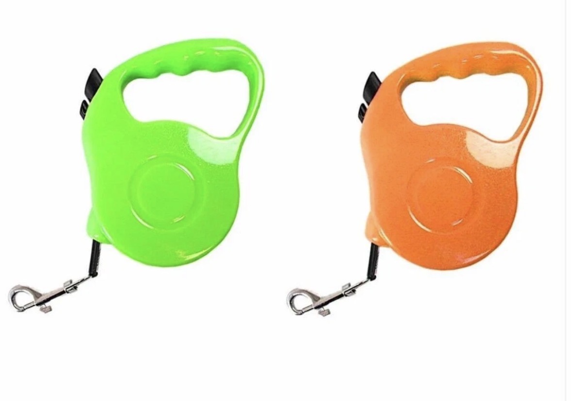 Retractable Dog Lead Extending Leash Tape Cord 5m Assorted Colours Tension 33lb (0050 / 4607)