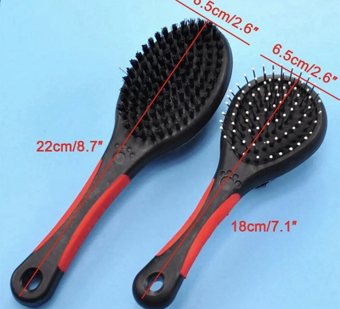 18 cm Double Sided Dog Pet Fur Grooming Brush (6732)