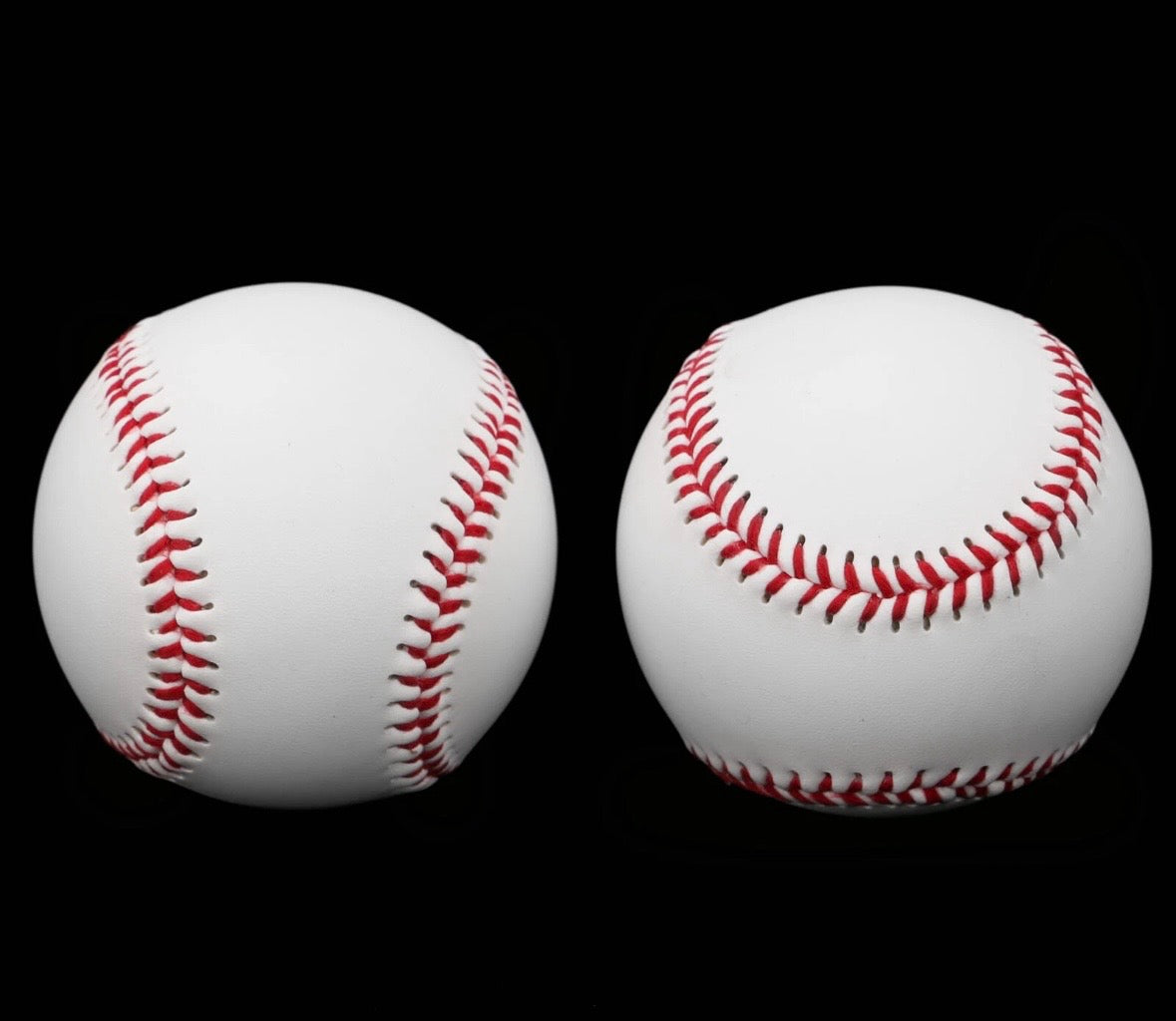 (2 Pcs) Soft Leather Sport Practice & Trainning Base Ball BaseBall Softball New (1167)