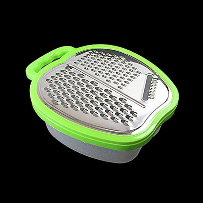 Apple Shape Grater Sorting Machine Tool with Storage Box Efficient Kitchen Use (0419)