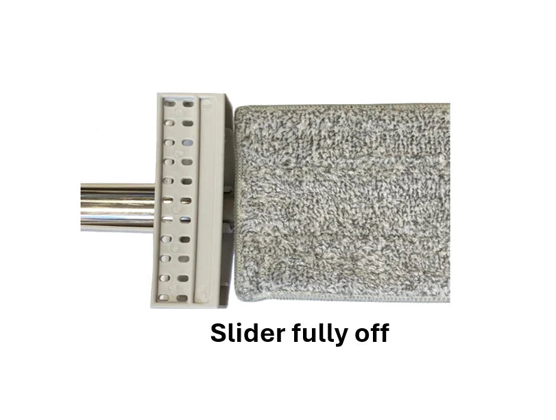 Foldable Microfibre Flat Floor Mop with Wringer Slider 130cm (7869)