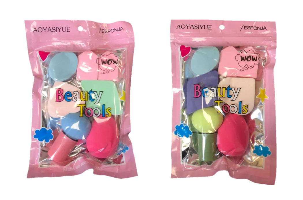 7 Pack Beauty Makeup Applicator Foundation Blender Buffer Sponge Smooth Flawless (7313/7314)