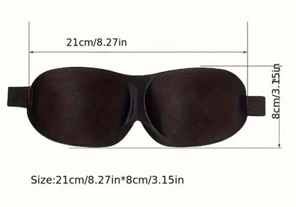 (Pack of 2) Soft Padded Sleep 3D Mask Eye Blackout Luxurious Blindfold Travel Eye Cover