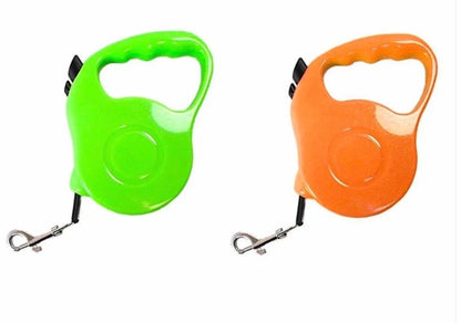 Retractable Dog Lead Extending Leash Tape Cord 5m Assorted Colours Tension 33lb (0050 / 4607)