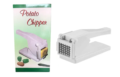 Plastic Potato Vegetable Chipper Cutter White 23 x 16 cm (0671)
