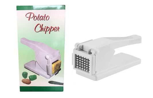 Plastic Potato Vegetable Chipper Cutter White 23 x 16 cm (0671)