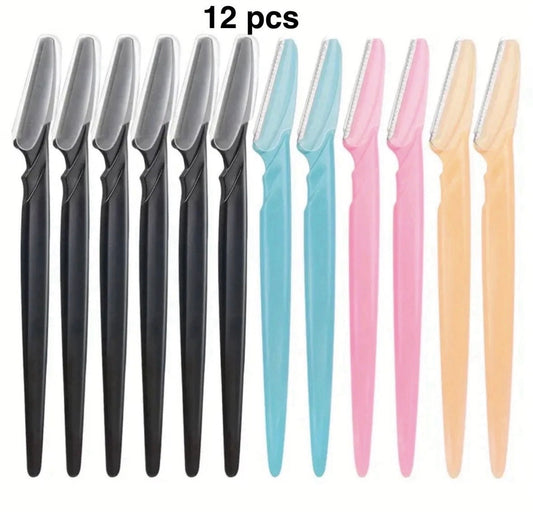 (12 pcs set) TINKLE Eyebrow RAZOR  Trimmer Bikini Facial Hair Shaver