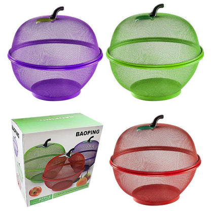 Kitchen Apple Fruit & Vegetable Bowl Basket 28.5 cm Assorted Colours (1500A)