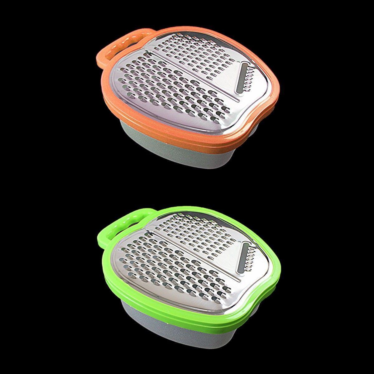 Apple Shape Grater Sorting Machine Tool with Storage Box Efficient Kitchen Use (0419)