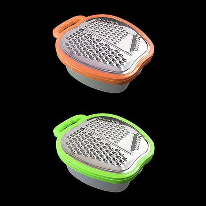 Apple Shape Grater Sorting Machine Tool with Storage Box Efficient Kitchen Use (0419)