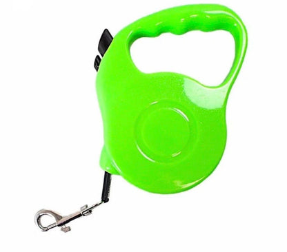 Retractable Dog Lead Extending Leash Tape Cord 5m Assorted Colours Tension 33lb (0050 / 4607)