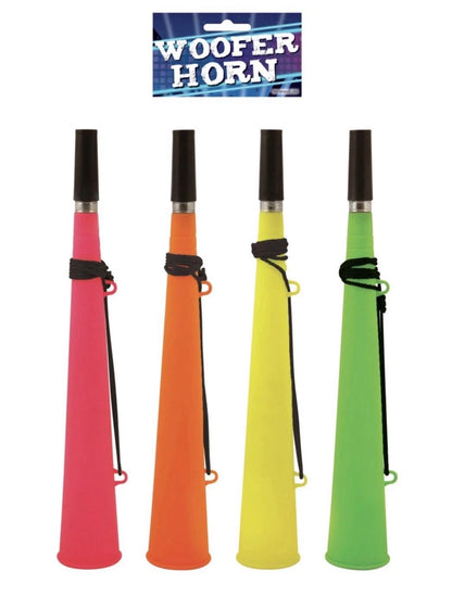 (Pack of 2) Large Plastic Carnival Festival Party Woofer Horn with String 37cm (N52198)