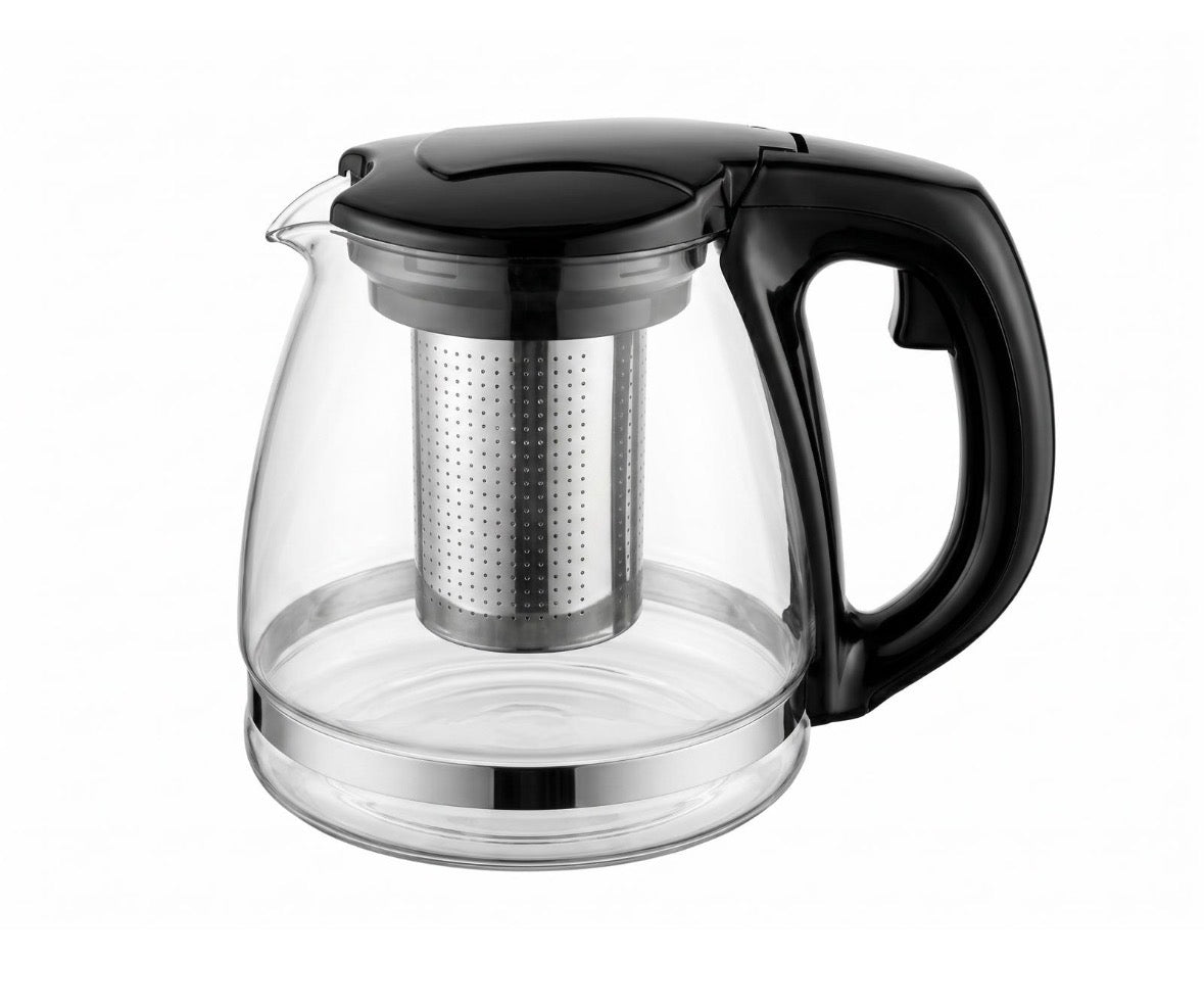 Glass Teapot with Steel Mesh Filter 1.1L (6421)