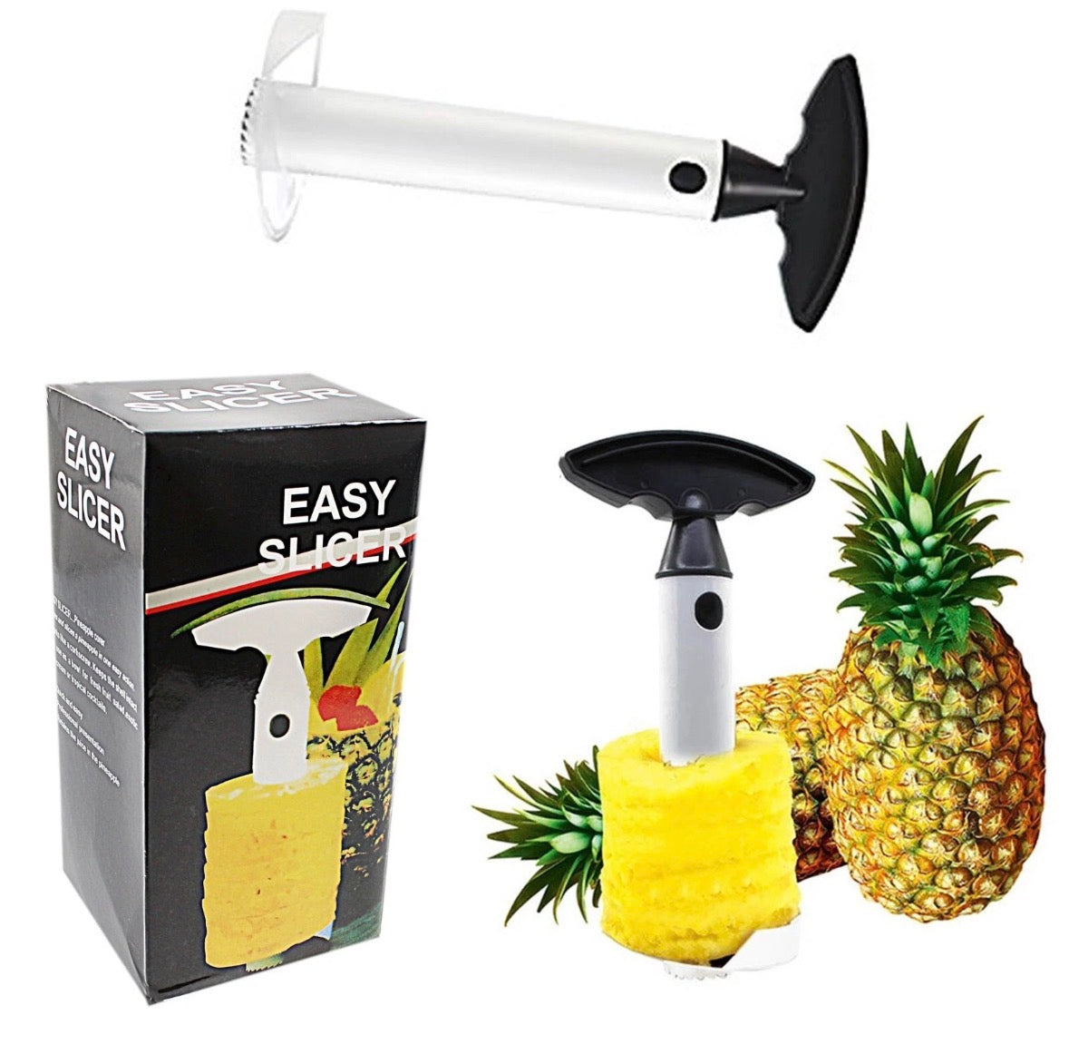 Fruit Pineapple Corer Slicer with hard plastic Blade Pineapple Ring Cutter (4740)