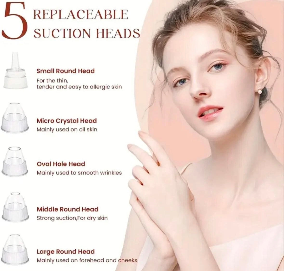 Electric Blackhead Remover Pore Nose Sucker Pimple Skin Acne Face Vacuum cleaner