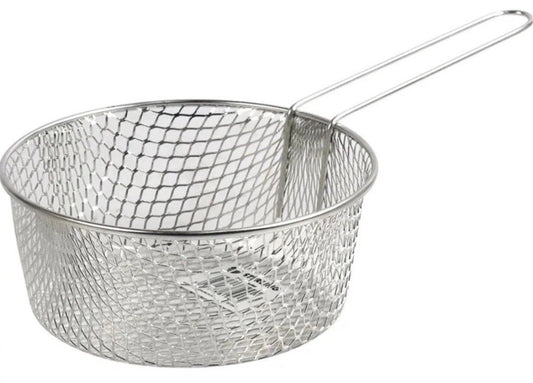 7” Long Handle Metal Wire Chip Deep Frying Basket (ST81945)