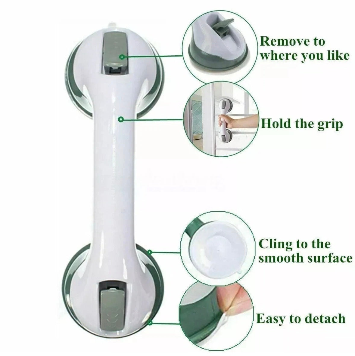 Plastic Helping Safety Handle for Bathroom & Household (3697)