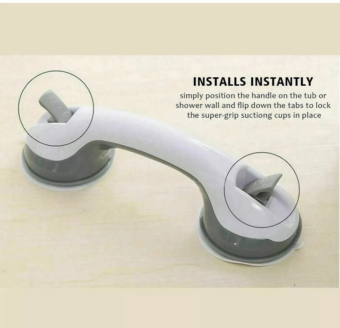 Plastic Helping Safety Handle for Bathroom & Household (3697)