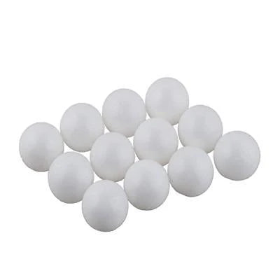 (PACK OF 12) PLAIN WHITE PING PONG BALLS / TABLE TENNIS BALLS SIZE 3.5CM (6447)