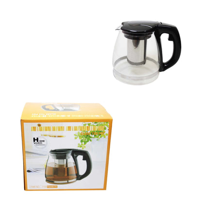 Glass Teapot with Steel Mesh Filter 1.1L (6421)