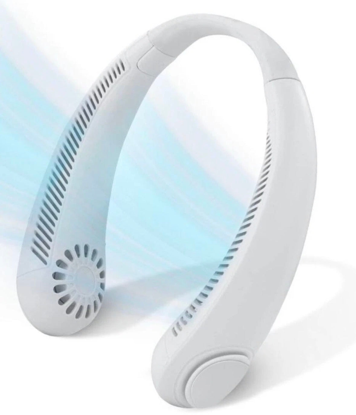 Neckband Fan Bladeless Neck Hanging Cooler USB Rechargeable 16.5 x 6.1 x 21cm (7412 / SG9056)