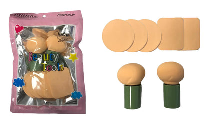 7 Pack Beauty Makeup Applicator Foundation Blender Buffer Sponge Smooth Flawless (7313/7314)