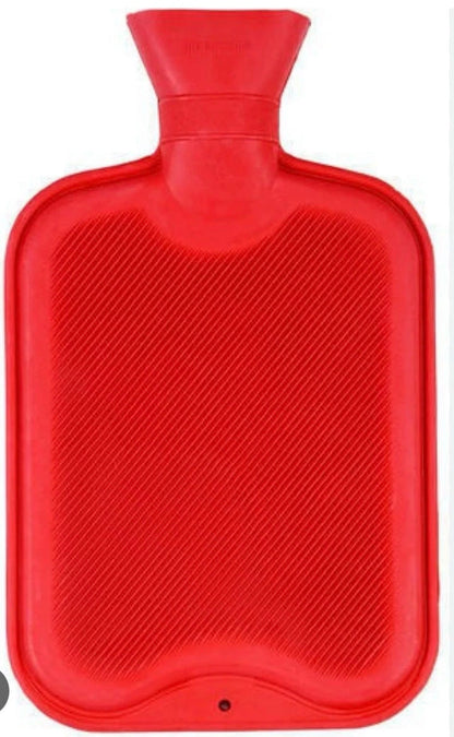 NEW 2 LITRE LARGE HOT WATER NATURAL RUBBER BOTTLE WARMER PAIN RELIEF HEAT