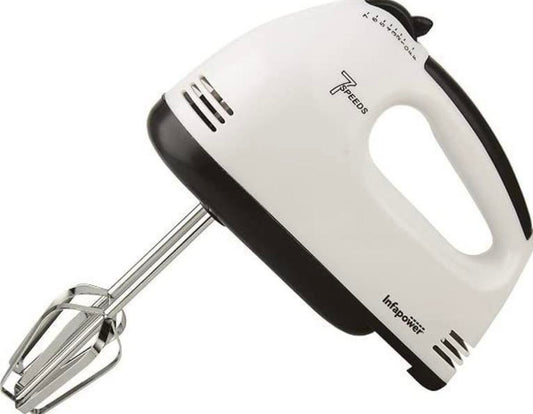 Electric Hand Held Mixer Electronic Handheld Whisk Food Blender Egg Cake 7X Speed