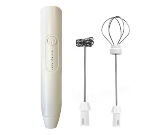 Electric Cappuccino Coffee Milk Frother Whisk USB Rechargeable (7886)