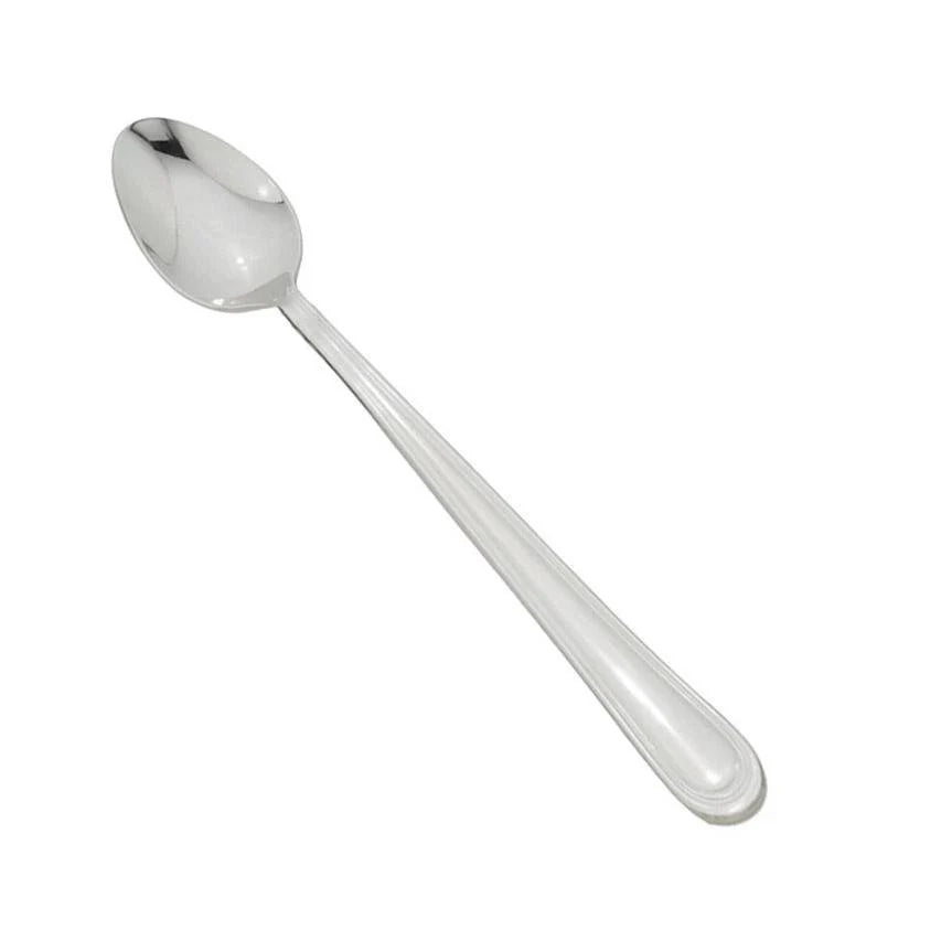 (Pack of 12) Metal Long Ice Cream Dessert Latte Spoon 18.5 x 2.8 cm (7196)