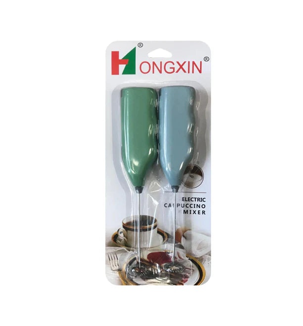 (Pack Of 2) Handheld Coffee Latte Hot Chocolate Milk Frother Whisk Frothy Blend Whisker (7026)