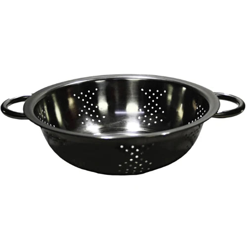Stainless Steel Strainer Bowl Colander 2 Handles 24cm Approx (08560)