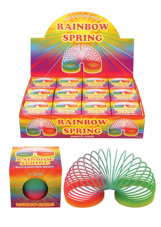 Children's Rainbow Springing Bouncy Spring Toy 7.5cm (N19051)