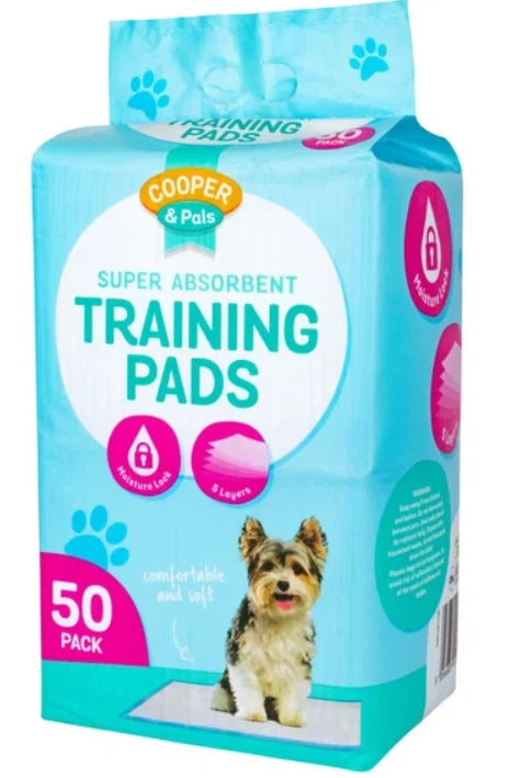 Puppy Training Pads 50 Pack, 60 x 45cm Absorbent Housebreaking Pads(323582)